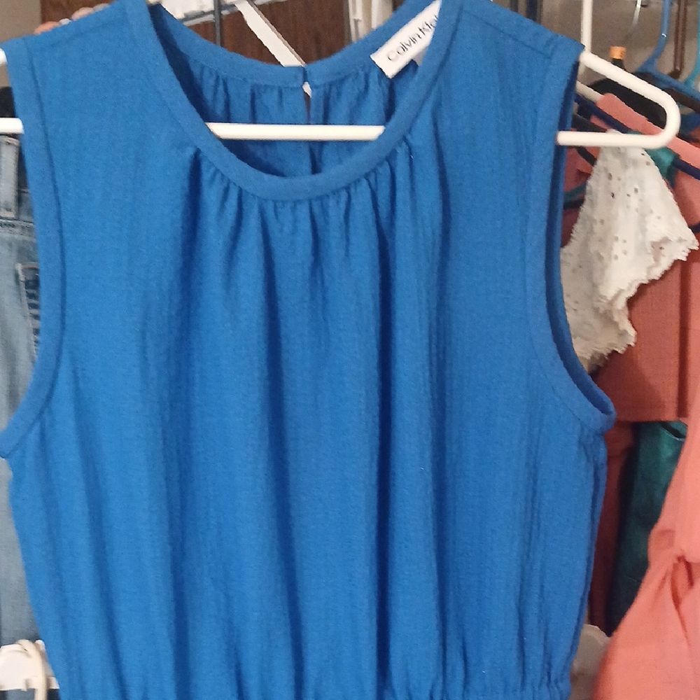 Calvin Klein Women's Vibrant Blue Blouse